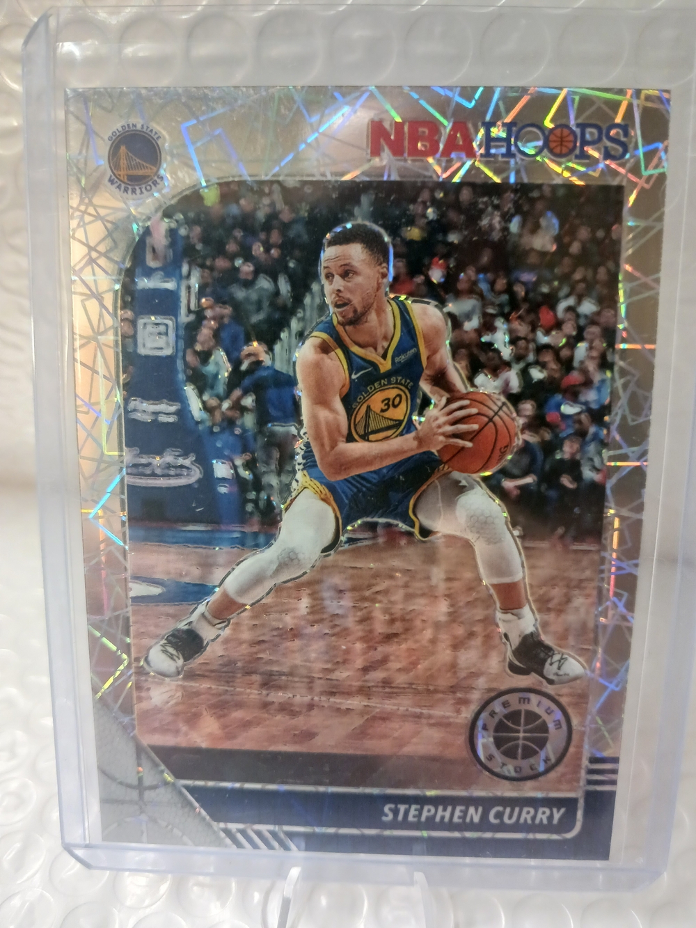 2019-20 Panini NBA Hoops Stephen Curry Lazer Prizm Holographic